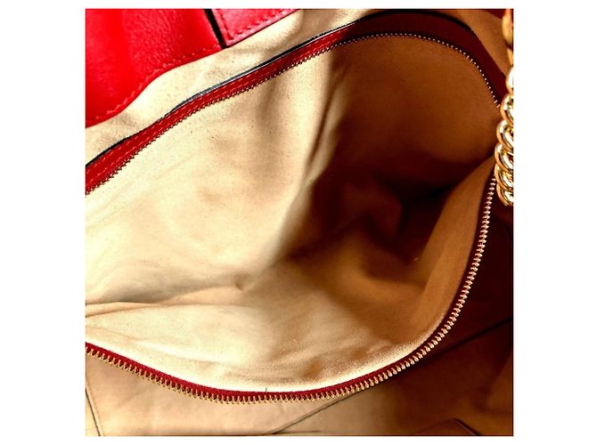 GUCCI Interlocking G Kettentasche Rot - Ansicht 14