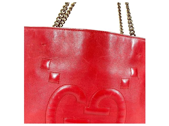 GUCCI Interlocking G Kettentasche Rot - Ansicht 6