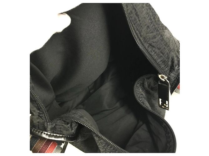 Fendi Zucca Logo Umhängetasche Schwarz - Ansicht 11
