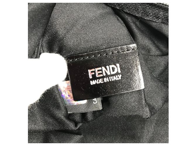 Fendi Zucca Logo Umhängetasche Schwarz - Ansicht 12