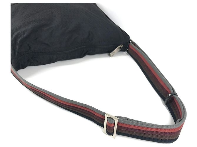 Fendi Zucca Logo Umhängetasche Schwarz - Ansicht 9