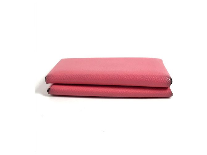 Monedero Duo Calvi de Hermès Rosa - vista 7