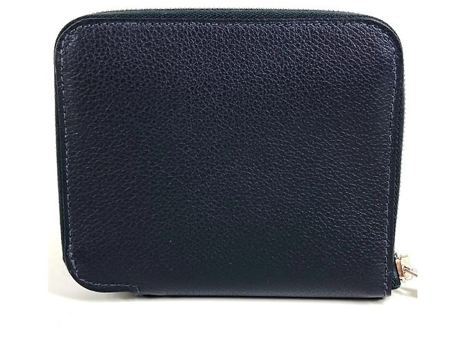 Monedero de seda Azap de Hermès Azul marino - vista 2