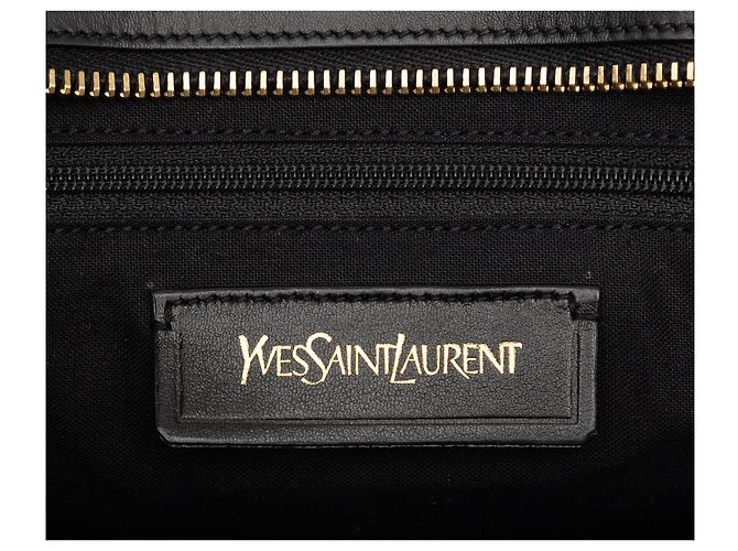 Bolso cabas Chyc pequeño de cuero texturizado negro de Saint Laurent - vista 5