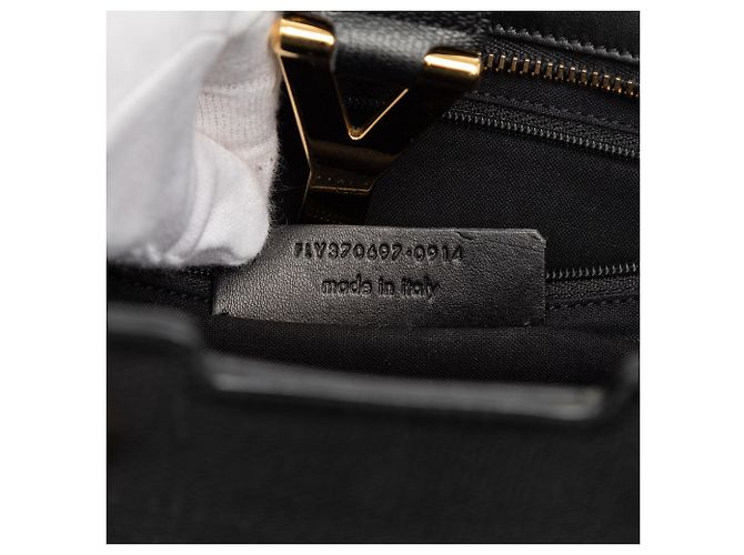 Bolso cabas Chyc pequeño de cuero texturizado negro de Saint Laurent - vista 6