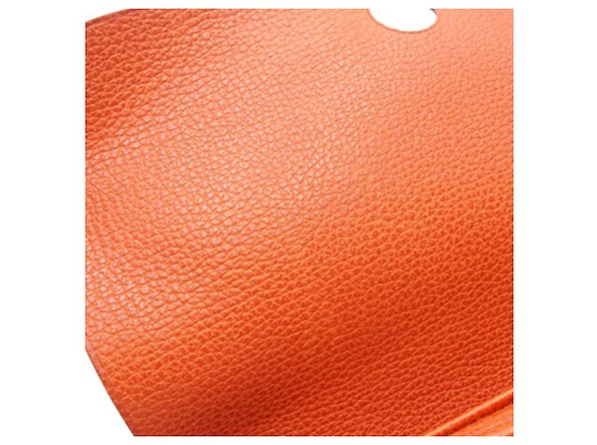 Bolso Colorado PM en Vaca Liege naranja y Tela Hermès - vista 12