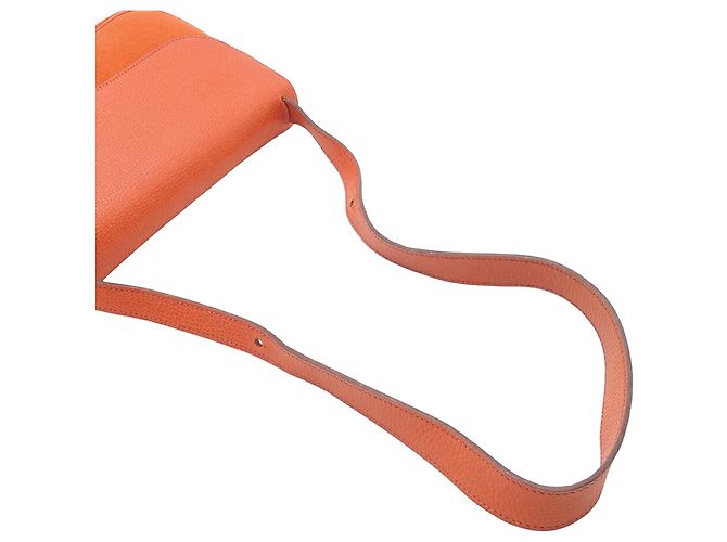 Bolso Colorado PM en Vaca Liege naranja y Tela Hermès - vista 14