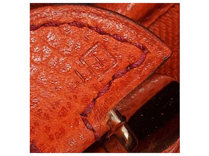 Bolso Colorado PM en Vaca Liege naranja y Tela Hermès - vista 6