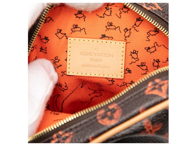 Louis Vuitton Marrone Grace Coddington Catogram Paname PM - vista 5