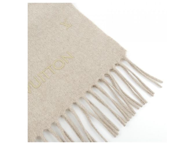 Chal de cachemira LV Blason Louis Vuitton Beige - vista 2