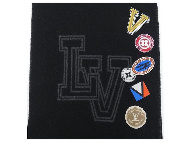 Sciarpa Louis Vuitton College LV League Nero - vista 4