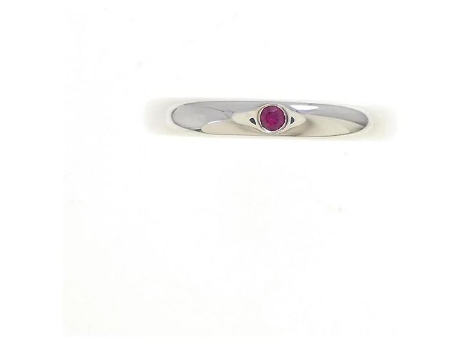 Tiffany & Co Anello in argento 925 Tiffany con rubino - vista 2