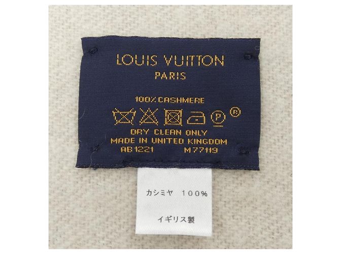 Monogram Split Schal von Louis Vuitton Braun Weiß - Ansicht 3