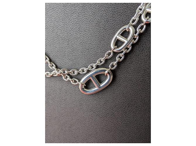 Hermès Collana Lunga Argento Farandole 120 cm Silver hardware - vista 13
