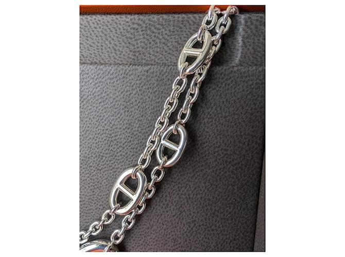 Hermès Collana Lunga Argento Farandole 120 cm Silver hardware - vista 15