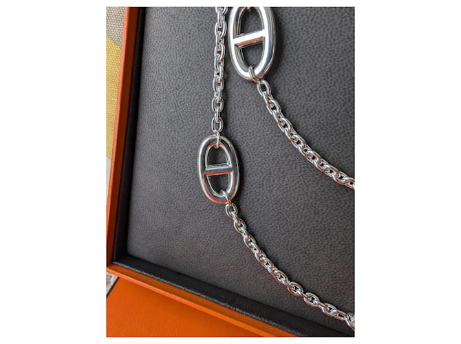 Hermès Collana Lunga Argento Farandole 120 cm Silver hardware - vista 17