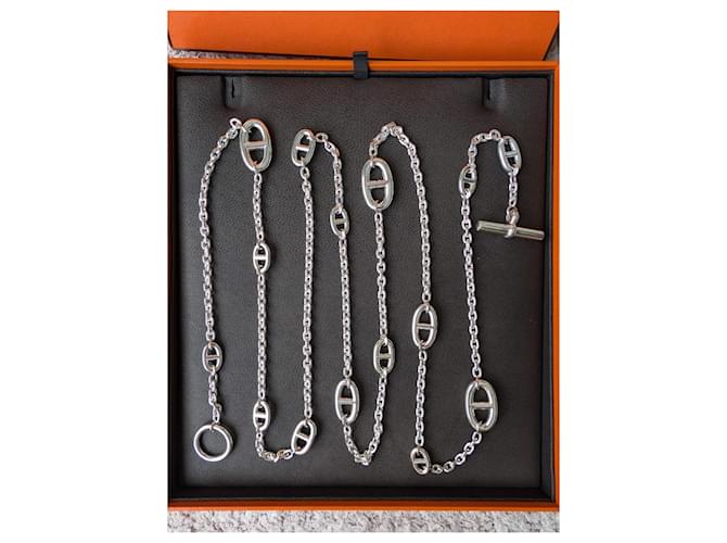 Hermès Collana Lunga Argento Farandole 120 cm Silver hardware - vista 3