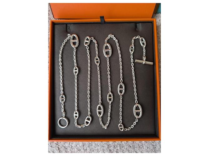Hermès Collana Lunga Argento Farandole 120 cm Silver hardware - vista 4