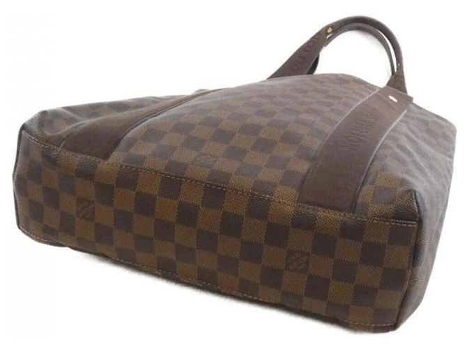 Borsa Louis Vuitton Damier Bobur Marrone - vista 3