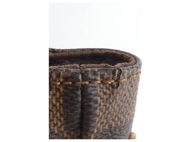 Borsa Louis Vuitton Damier Bobur Marrone - vista 5