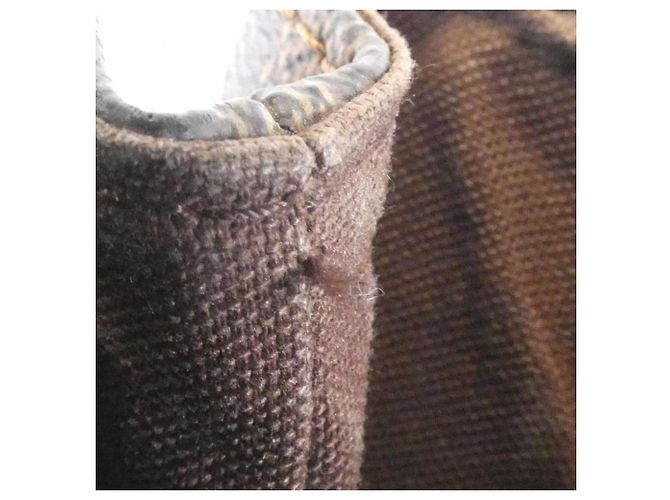Borsa Louis Vuitton Damier Bobur Marrone - vista 9