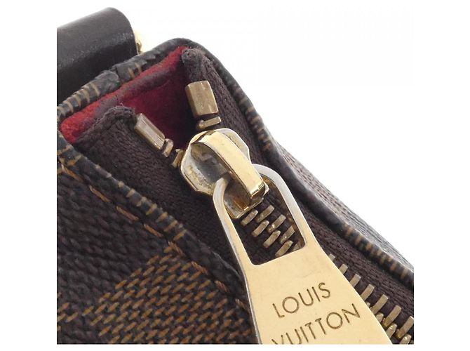 Evora Borsa Louis Vuitton Damier Évora MM Marrone - vista 7