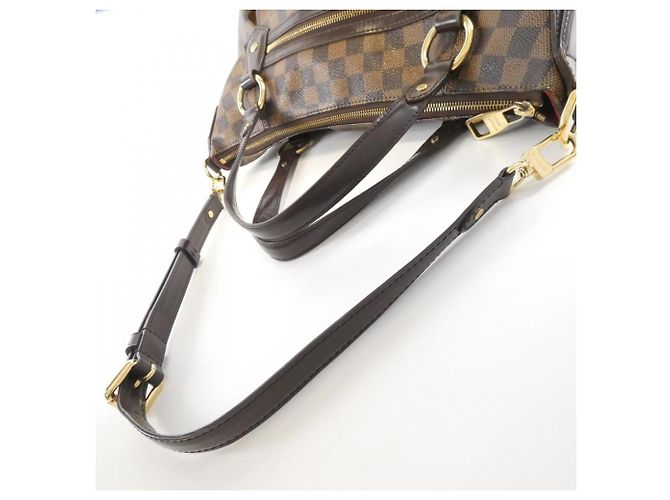 Evora Borsa Louis Vuitton Damier Évora MM Marrone - vista 8