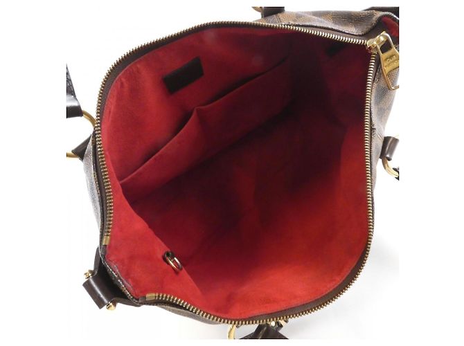 Evora Borsa Louis Vuitton Damier Évora MM Marrone - vista 9