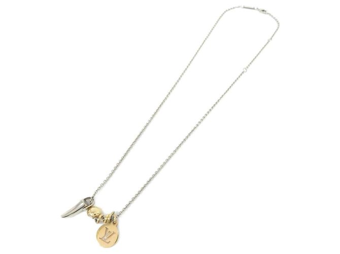 Collana Charm Safari Louis Vuitton M68106 Argento D'oro - vista 2