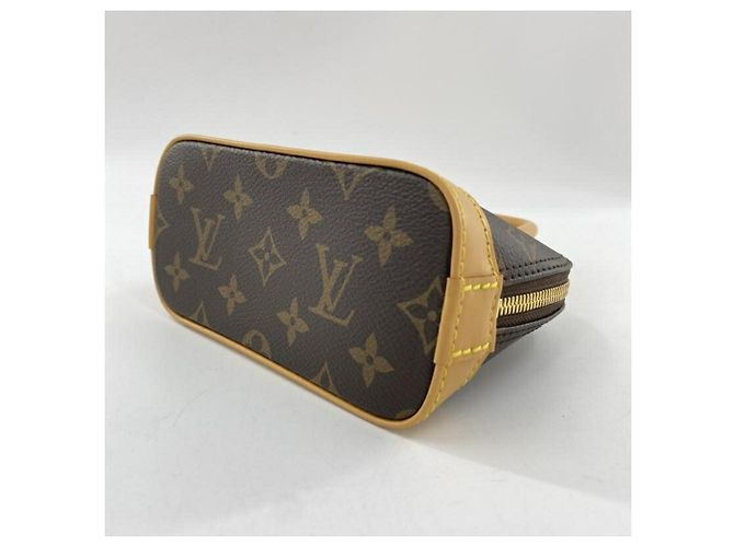 Borsa a mano Monogram Nano Alma M82717 Louis Vuitton Marrone - vista 3