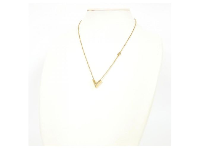 Collana Essenziale V Louis Vuitton D'oro - vista 4