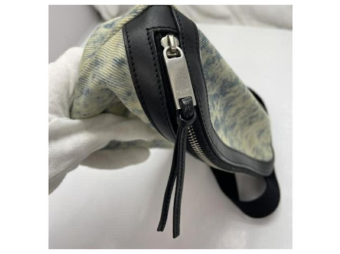 Borsa a corpo Yves Saint Laurent Bianco Blu - vista 7
