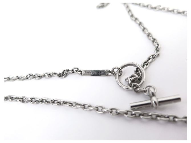 Hermès COLLANA HERMES PANACHE H077298FB00 PENDENTE GALOP METALLO ARGENTO - vista 5