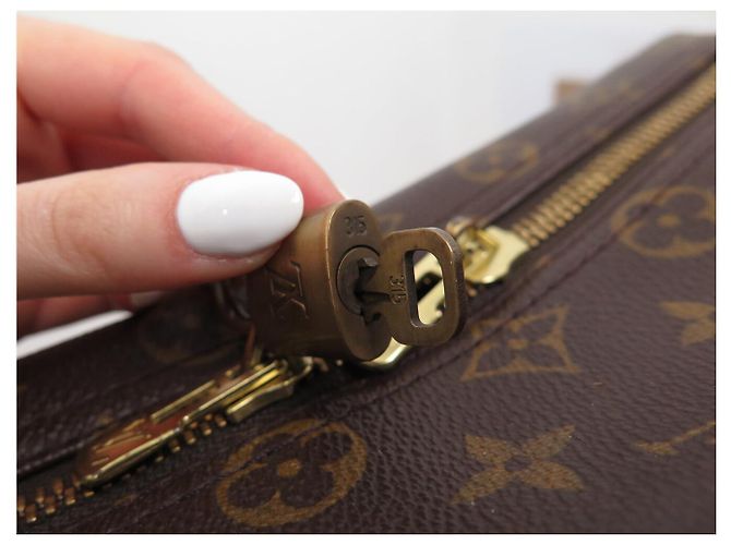 BORSA DA VIAGGIO VINTAGE LOUIS VUITTON SIRIUS 50 M41406 IN CANVAS MONOGRAMMA Marrone - vista 10