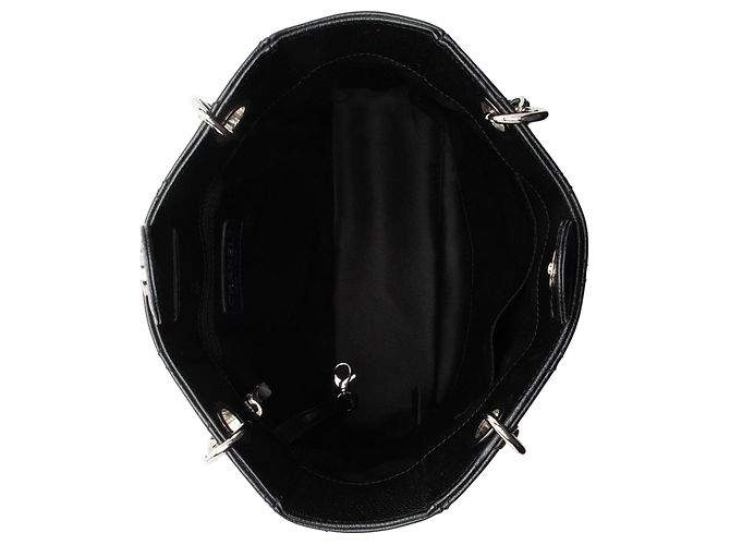 Gabrielle Borsa da shopping piccola in pelle caviar Chanel Nero - vista 7