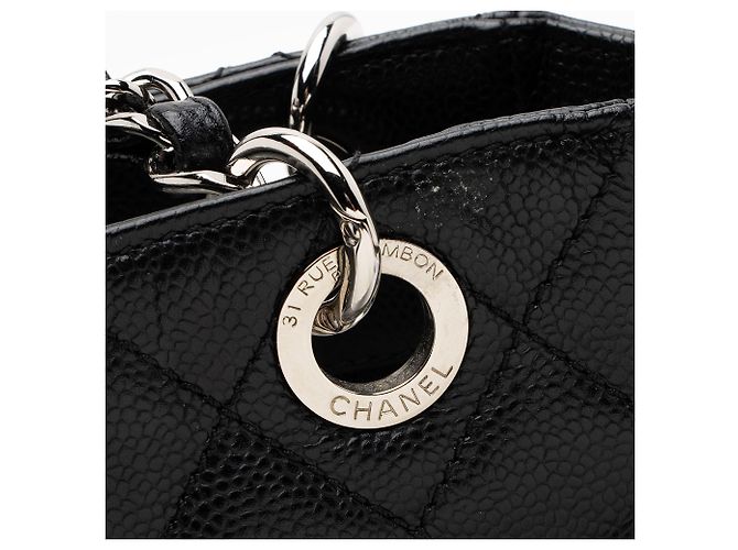 Gabrielle Borsa da shopping piccola in pelle caviar Chanel Nero - vista 9