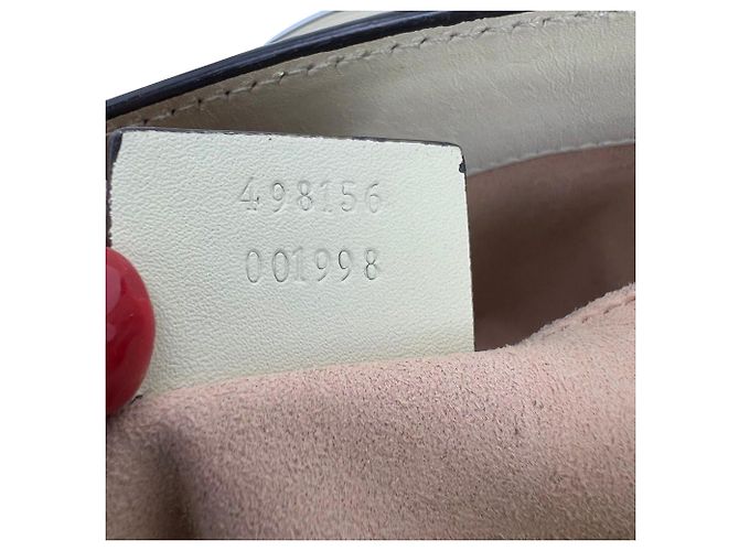 Padlock Borsa tote in pelle ebano GG Supreme con piccolo lucchetto Gucci Marrone - vista 8
