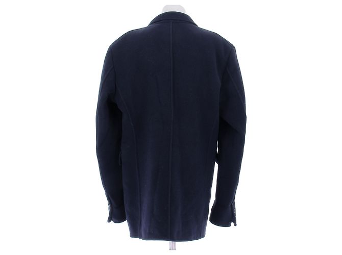 Loewe Navy Blue Wool Coat - view 2