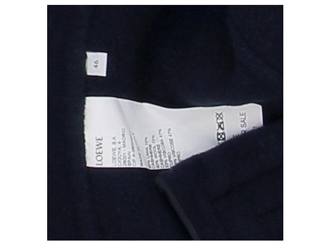 Loewe Navy Blue Wool Coat - view 5