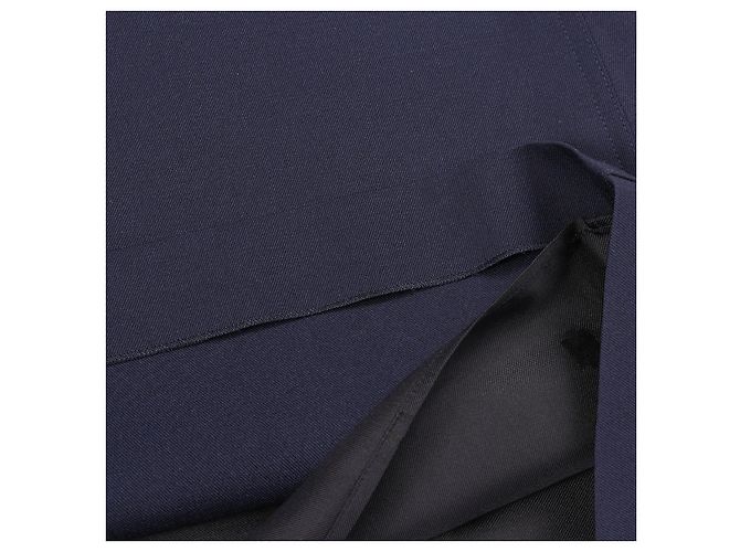 Falda de lana Hermès Azul Azul marino - vista 6