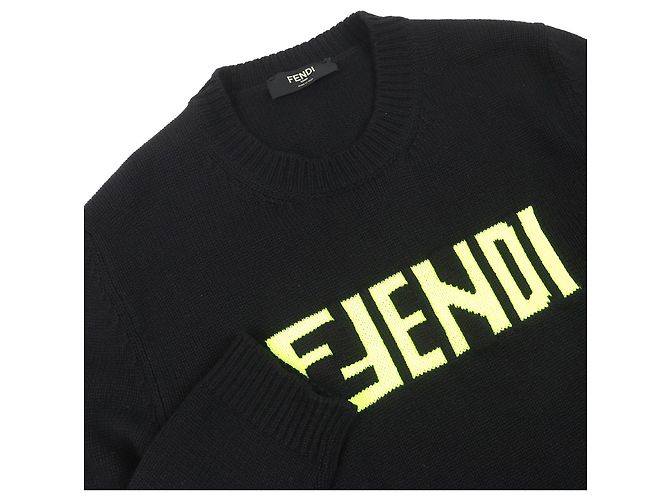 Fendi Kaschmirstrickpullover Schwarz - Ansicht 3