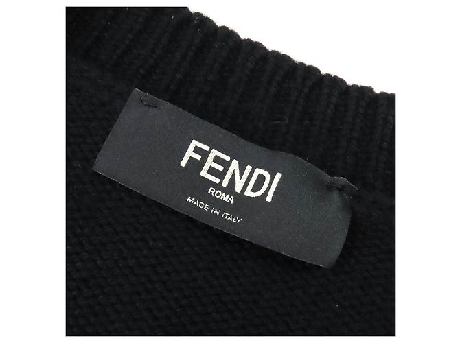 Fendi Kaschmirstrickpullover Schwarz - Ansicht 4
