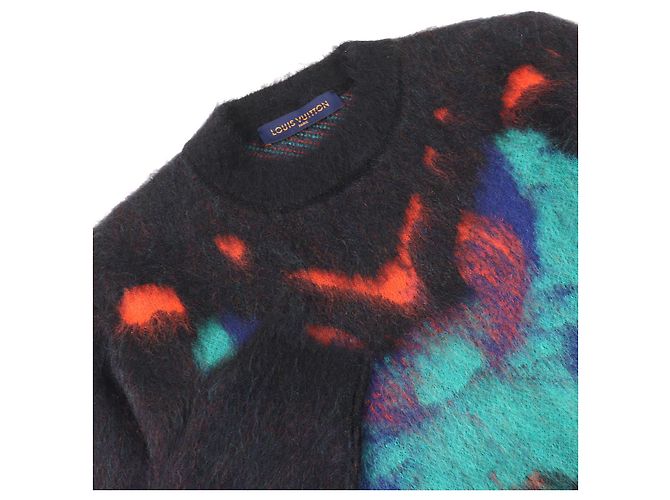 Jersey de mohair LV Circle de Louis Vuitton Negro Multicolor - vista 3