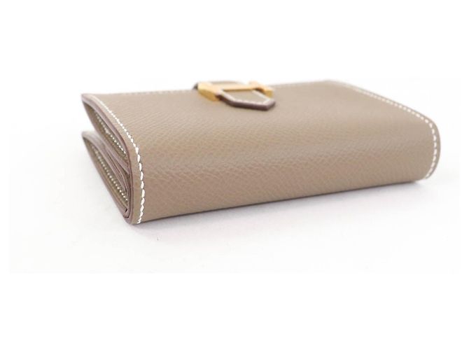 Béarn Tarjetero Epsom Bearn de Hermès Gris - vista 4