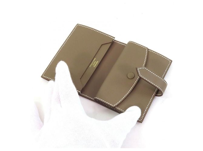 Béarn Tarjetero Epsom Bearn de Hermès Gris - vista 5