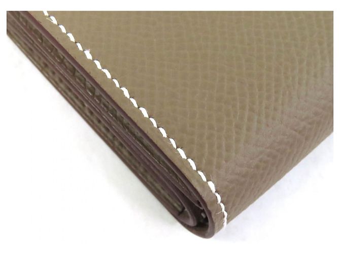 Béarn Tarjetero Epsom Bearn de Hermès Gris - vista 7