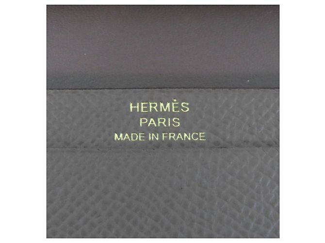 Béarn Tarjetero Epsom Bearn de Hermès Gris - vista 9