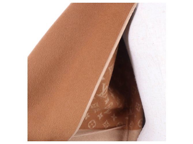 Abrigo de Lana Monogram Louis Vuitton Castaño - view 6