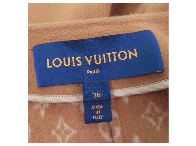 Abrigo de Lana Monogram Louis Vuitton Castaño - view 9