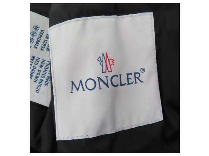 Moncler RODEIA CHALECO DE CUERO CON CREMALLERA Chaleco de Plumas Negro - vista 10
